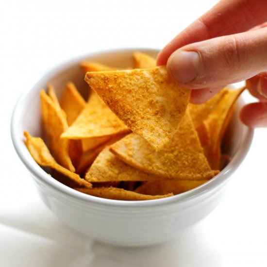 Healthy Homemade Vegan Doritos - Recipe photo by strengthandsunshine