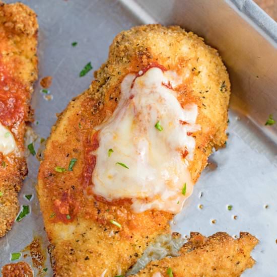 Baked Chicken Parmesan - Recipe photo by cookingmadehealthy