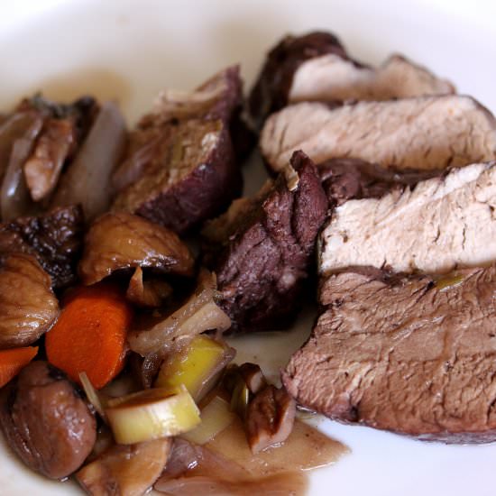 Farm Style Pork with Chestnuts - Recipe photo by GiangisKitchen