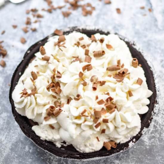 No Bake Chocolate Pudding Pie - Recipe photo by Craftingafamily