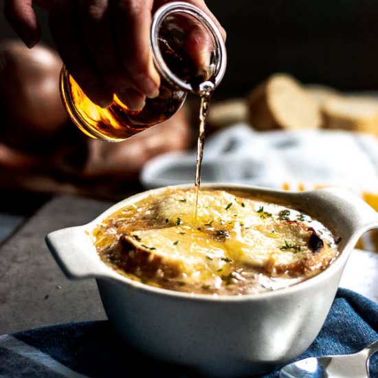 Instant Pot French Onion Soup - Recipe photo by SprinklesandSeaSalt