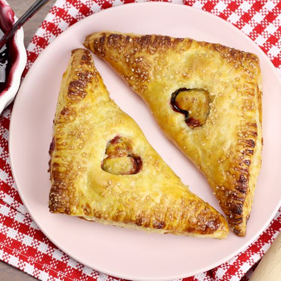 Puff Pastry Cherry Turnovers - Recipe photo by TheToastyKitchen