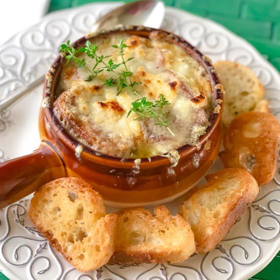 French Chicken Onion Soup - Recipe photo by Cookingintherockies