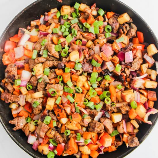 Primal Steak Tips Hash - Recipe photo by TheSassyRD