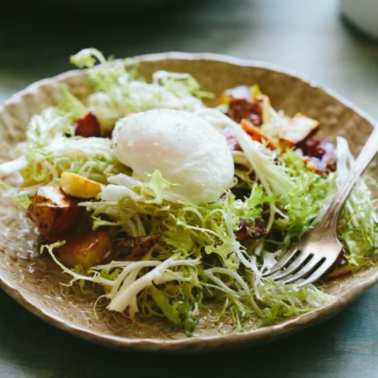 Lyonnaise Salad - Recipe photo by ColeyCooks