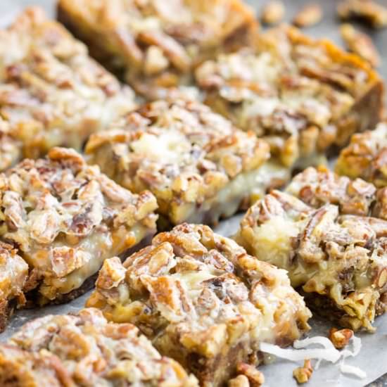 Pecan Pie Magic Cookie Bars - Recipe photo by CallMePMc