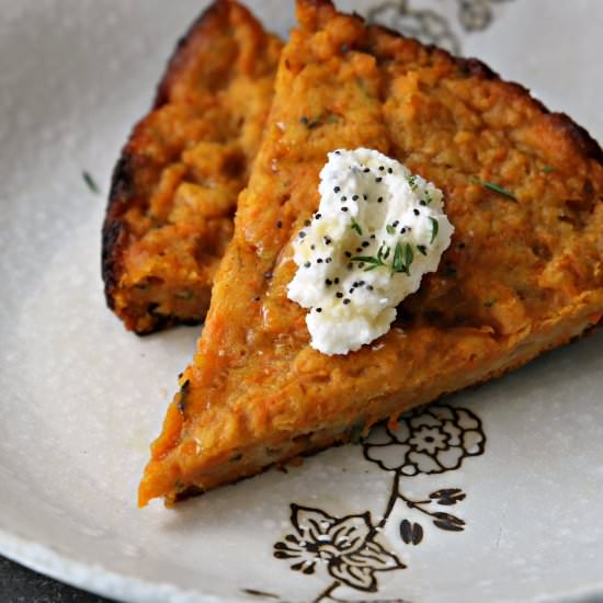 carrot cake scones with cream - Recipe photo by The Gluttonous Geek
