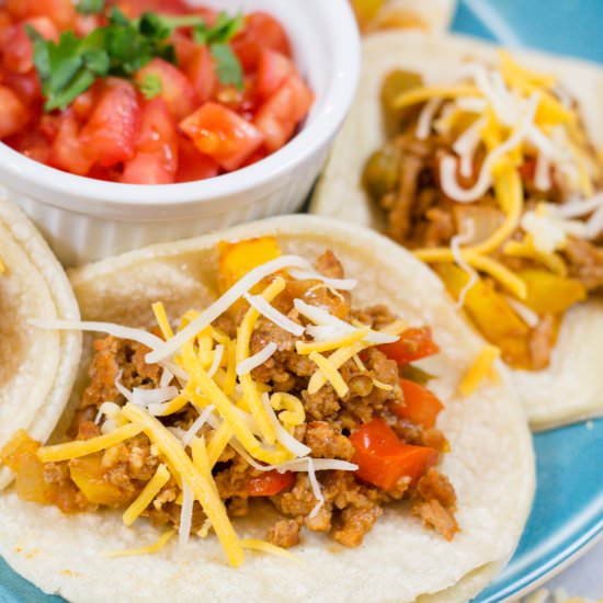 Ground Turkey Tacos - Recipe photo by Devour Dinner