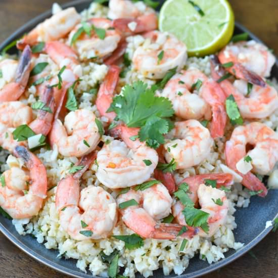 Cilantro Lime Shrimp - Recipe photo by living freely gluten free