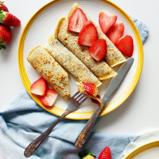Lemon Poppy Seed Crepes - Recipe photo by silviamagda