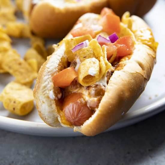 Frito Pie Chili Dogs - Recipe photo by TheSaltyMarshmallow