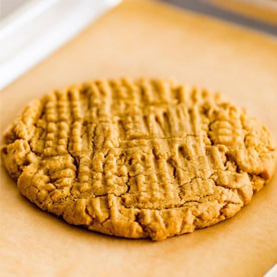 One Peanut Butter Cookie for Two - Recipe photo by BakingMischief