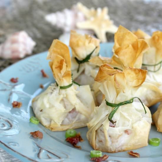 Phyllo Wrapped Shrimp Appetizer - Recipe photo by FunMoneyMom