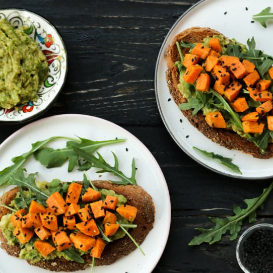 Avocado Toast with Sweet Potato - Recipe photo by MyWeekendKitchen