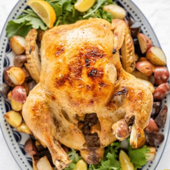 Slow Cooker Whole Chicken - Recipe photo by SundaySupper