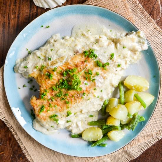 Sole Fish in creamy Milk Sauce - Recipe photo by CookingMyDreams