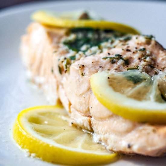 Instant Pot Herbed Lemon Salmon - Recipe photo by Mondayismeatloaf