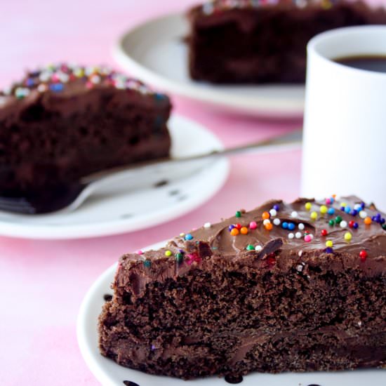 Chocolate Coffee Cake - Recipe photo by The Desserted Girl