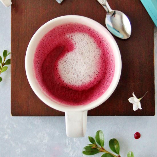 Beetroot Latte - Recipe photo by Inspired Edibles