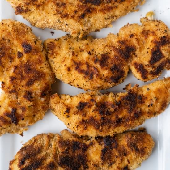 Chicken Schnitzel - Recipe photo by pamelaz
