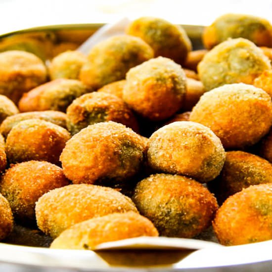 Stuffed and Fried Ascolana Olives - Recipe photo by nonnabox