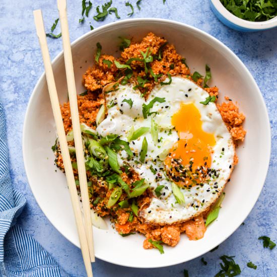 Kimchee Fried Cauliflower Rice - Recipe photo by missrachelphipps