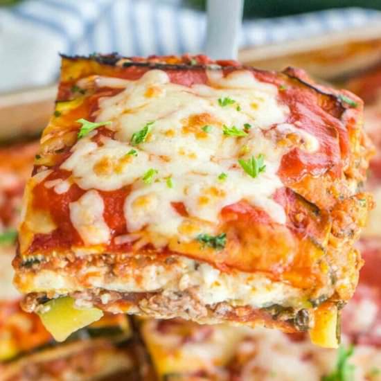 Best Zucchini Lasagna - Recipe photo by peasandpeonies