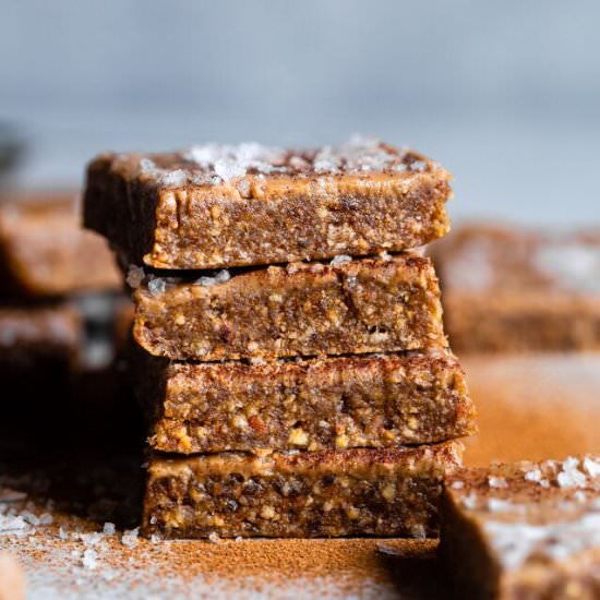 No Bake Almond Apple Snack Bars - Recipe photo by foodfaithfitness