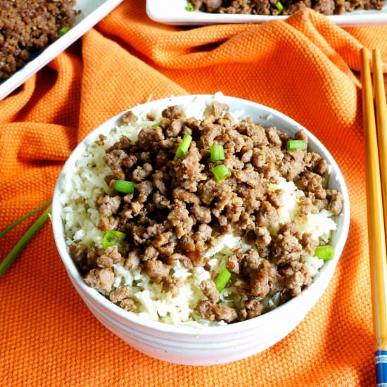 Paleo Korean Ground Beef - Recipe photo by littlebitrecipes