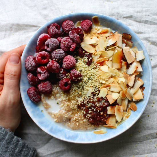 Loaded oatmeal bowls - Recipe photo by Beloved Kitchen