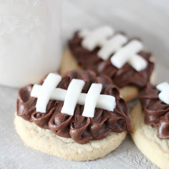 Darling Football Cookies - Recipe photo by Lydi Out Loud