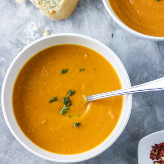 Easy Carrot Leek Soup - Recipe photo by My active kitchen