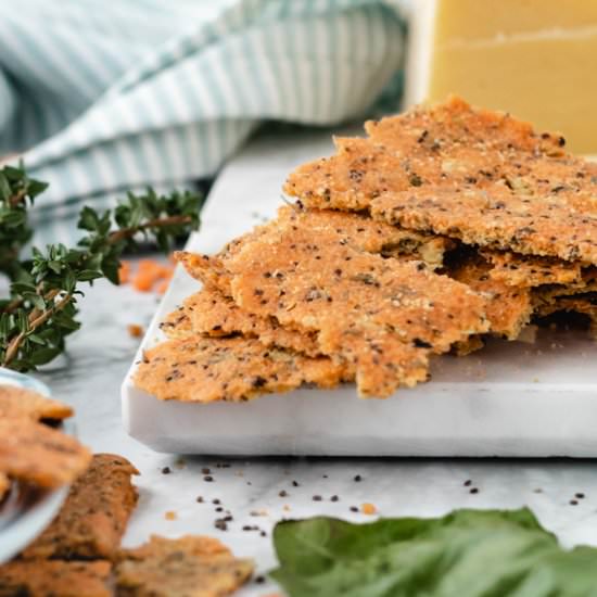 Gluten Free Lentil Crackers - Recipe photo by EatLiftBe