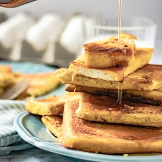 Keto Pound Cake French Toast - Recipe photo by EatLiftBe