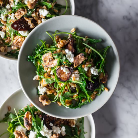 Farro & Fig Salad - Recipe photo by lepetitchefsb