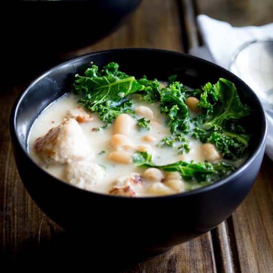 Chicken, White Bean & Kale Soup - Recipe photo by sprinkles and sprouts