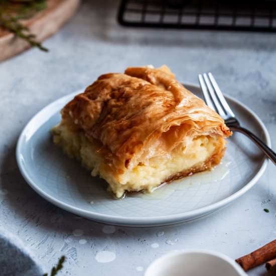 Greek Custard Pie - Recipe photo by olive_and_mango