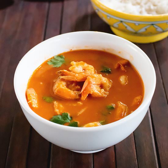 Thai Shrimp Curry - Recipe photo by MasalaHerb