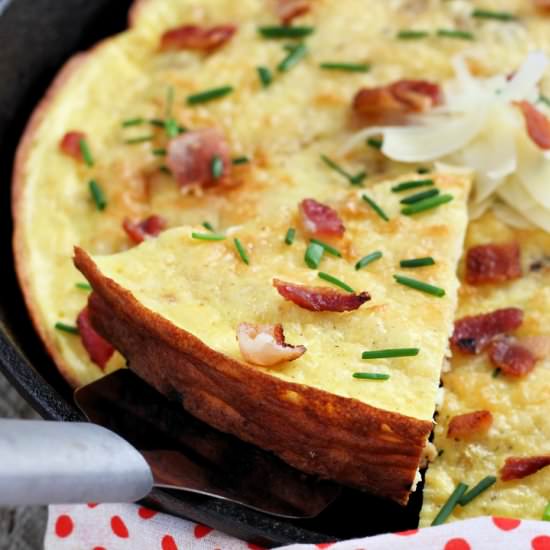 Bacon & Parmesan Frittata - Recipe photo by happihomemade