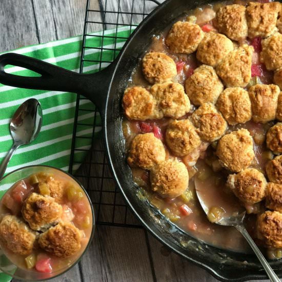 Rhubarb Cobbler - Recipe photo by The Prize of Cooking
