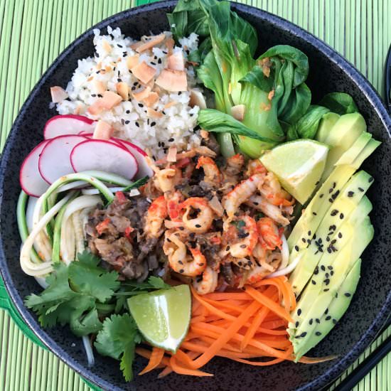 Coconut Thai Crawfish Bowl - Recipe photo by The Prize of Cooking