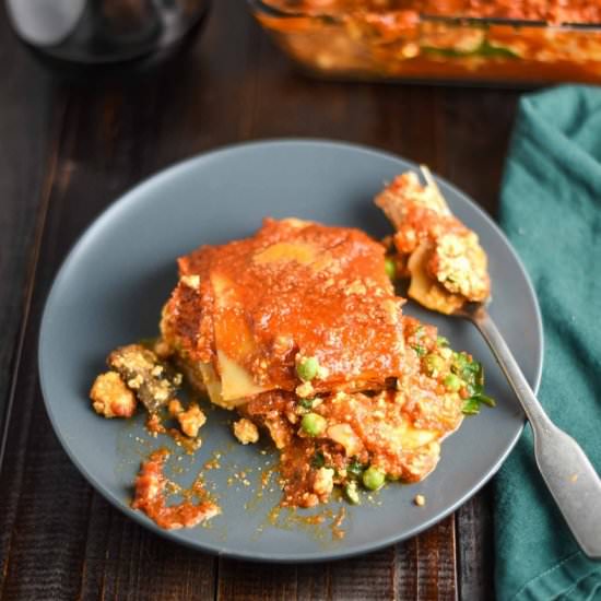 Vegan Lasagna with Tofu Ricotta - Recipe photo by plantandvine