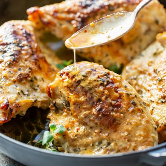Oven Roasted Greek Chicken Breasts - Recipe photo by Savingroomfordessert
