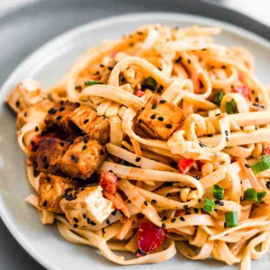 Red Curry Peanut Rice Noodles - Recipe photo by SprinklesandSeaSalt