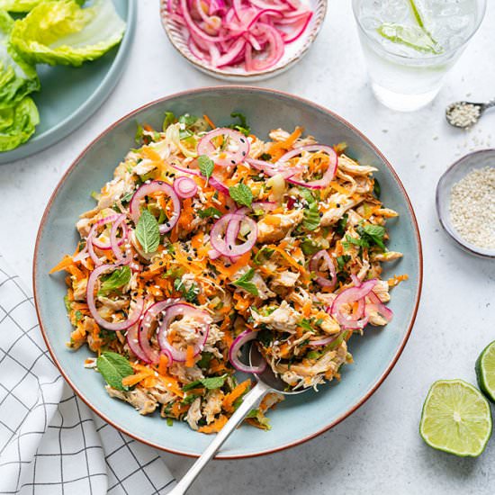 Satay chicken salad - Recipe photo by supergoldenbakes
