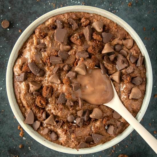 Low Carb Chocolate Keto Oatmeal - Recipe photo by thebigmansworld