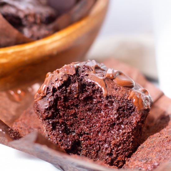 Tripple Chocolate Muffins - Recipe photo by The Sugar Hub