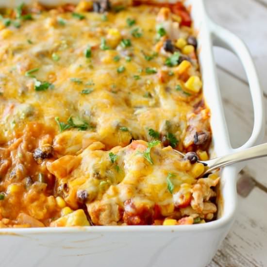 Healthy Mexican Casserole - Recipe photo by laughingspatula.com