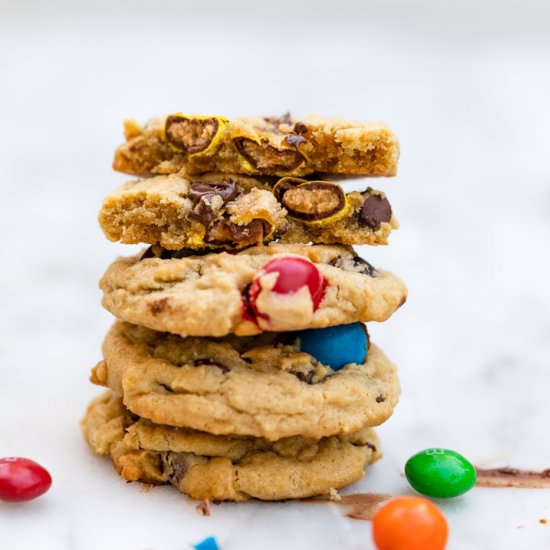 Peanut Butter M&M cookies - Recipe photo by confessionsofabakingqueen