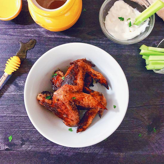 Baked Honey Garlic Wings - Recipe photo by 500Spatulas